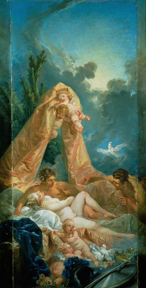 Mars and Venus surprised by Vulcan (c. 1754) - Francois Boucher