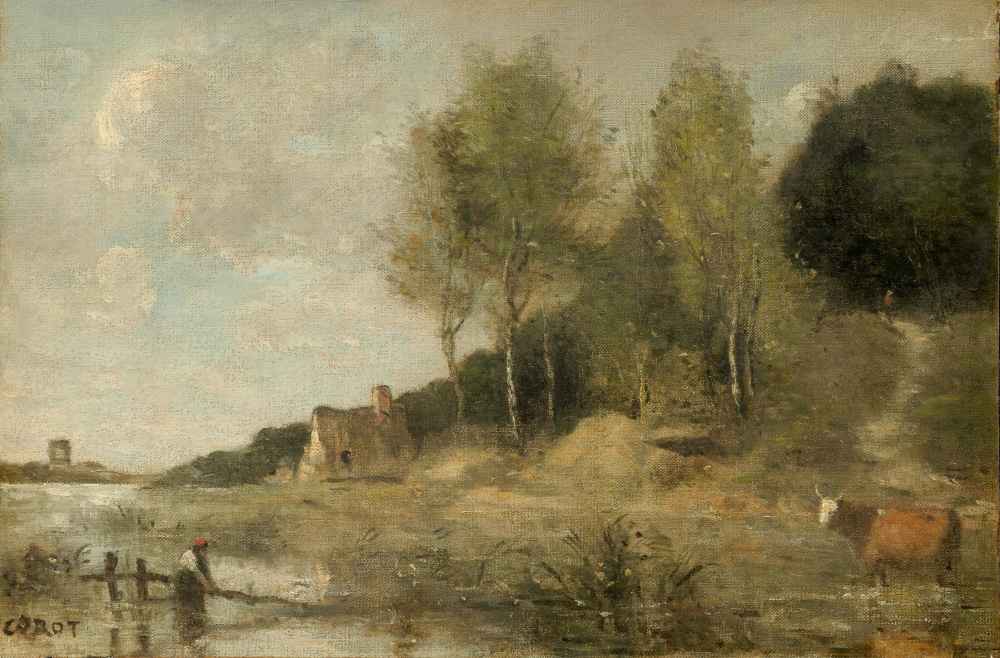 Marsh at Bove, near Amiens - Jean Baptiste Camille Corot