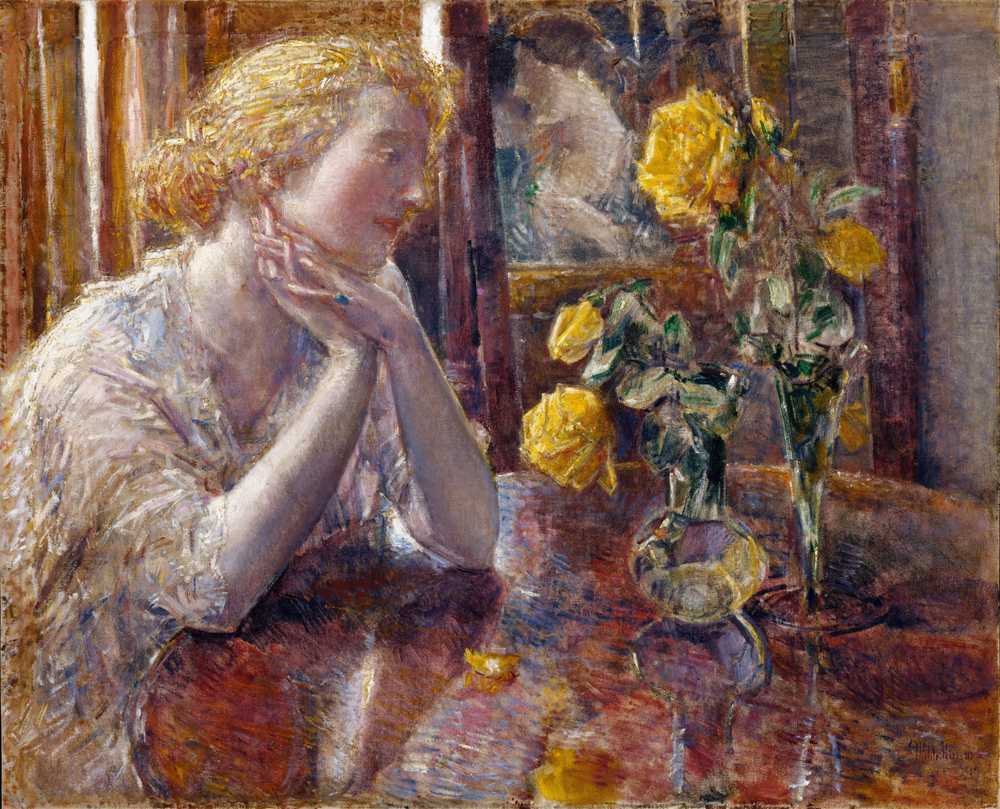 Marshal Niel Roses (1919) - Childe Hassam