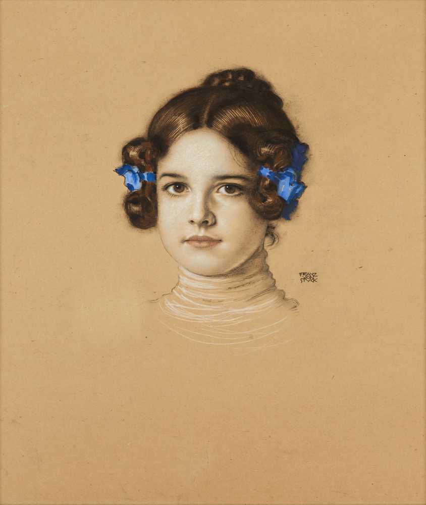 Mary Stuck, the artist's daughter - Franz von Stuck