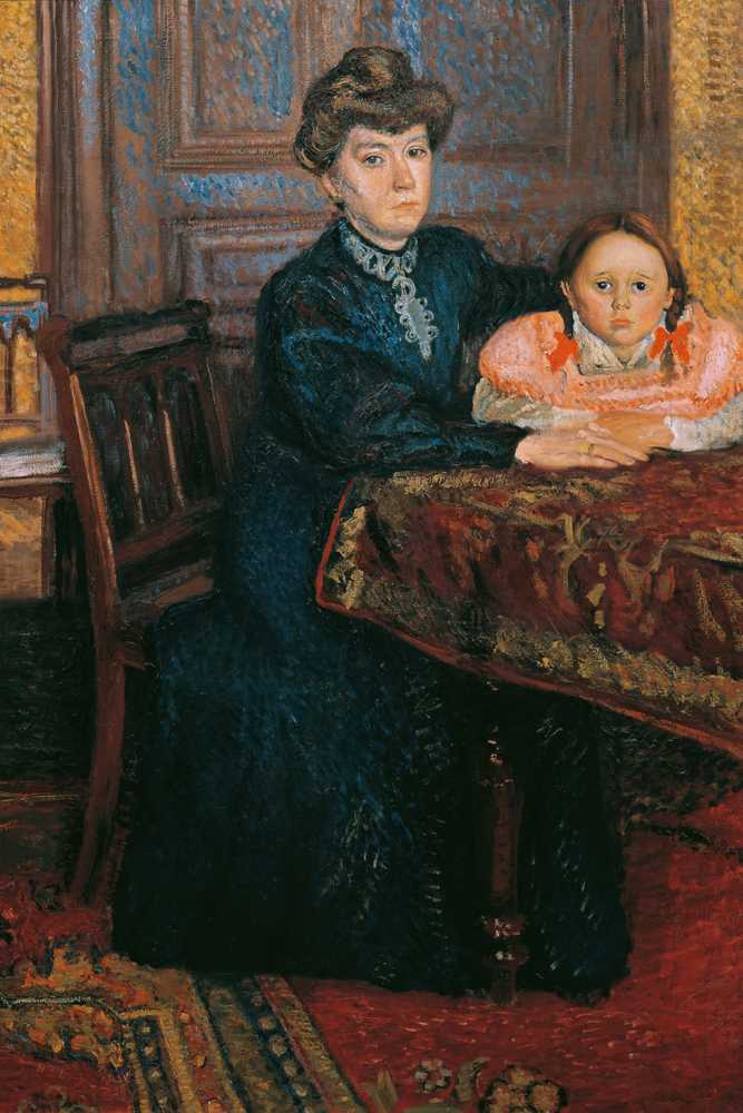 Mathilde Schonberg with daughter Gertrud (1906) - Richard Gerstl