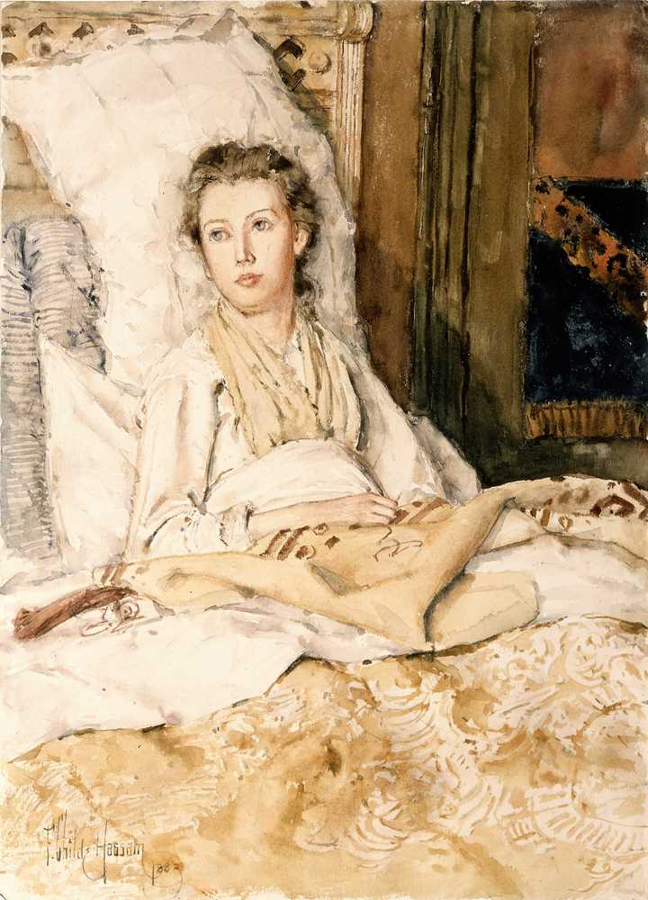 Maud Sewing (1883) - Childe Hassam