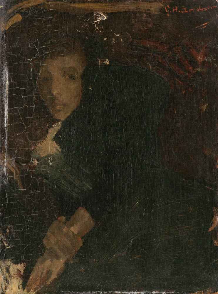MCJ (Marie) Jordan (1866-1948), The Artists Wife - George Hendrik Brei