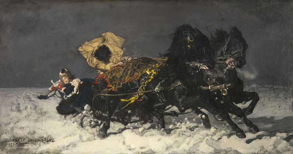 Midnight Ride (1873) - Józef Chełmoński