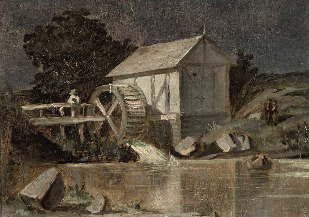 Mill at the river on a moonlit night (1883) - Jan Stanisławski