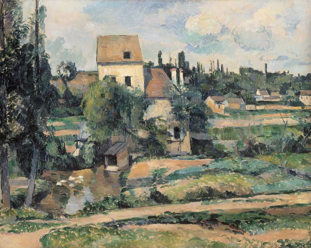 Mill on the Couleuvre at Pontoise (1881) - Paul Cezanne