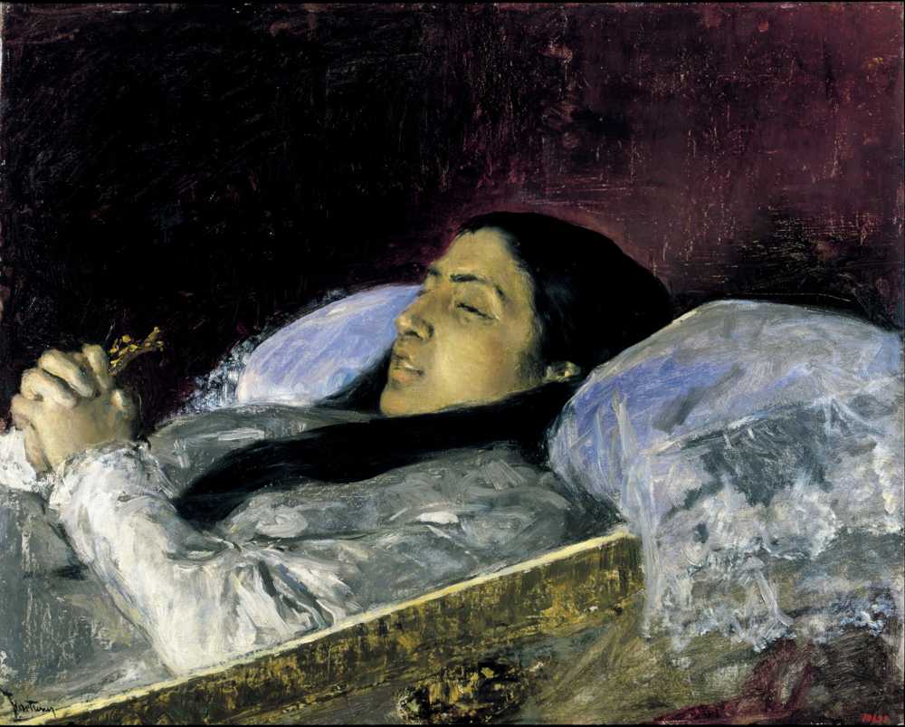 Miss Del Castillo on her Deathbed (1871) - Mariano Fortuny Marsal