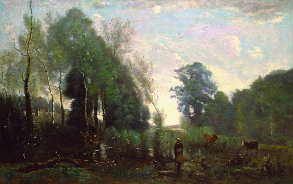 Misty Morning (c. 1865) - Jean Baptiste Camille Corot