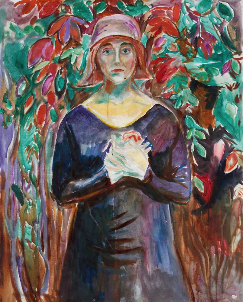 Model in the Garden (1930) - Edward Munch