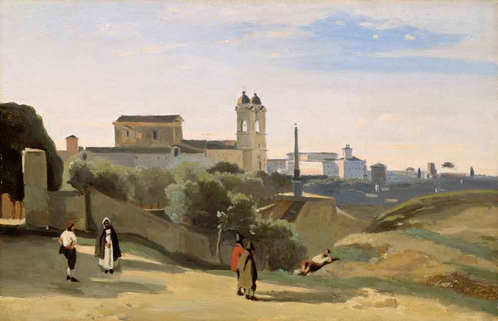 Monte Pincio, Rome - Jean Baptiste Camille Corot