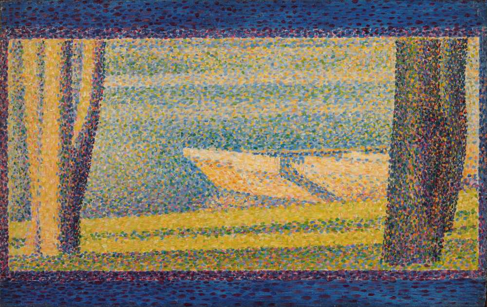 Moored Boats and Trees - Georges Seurat