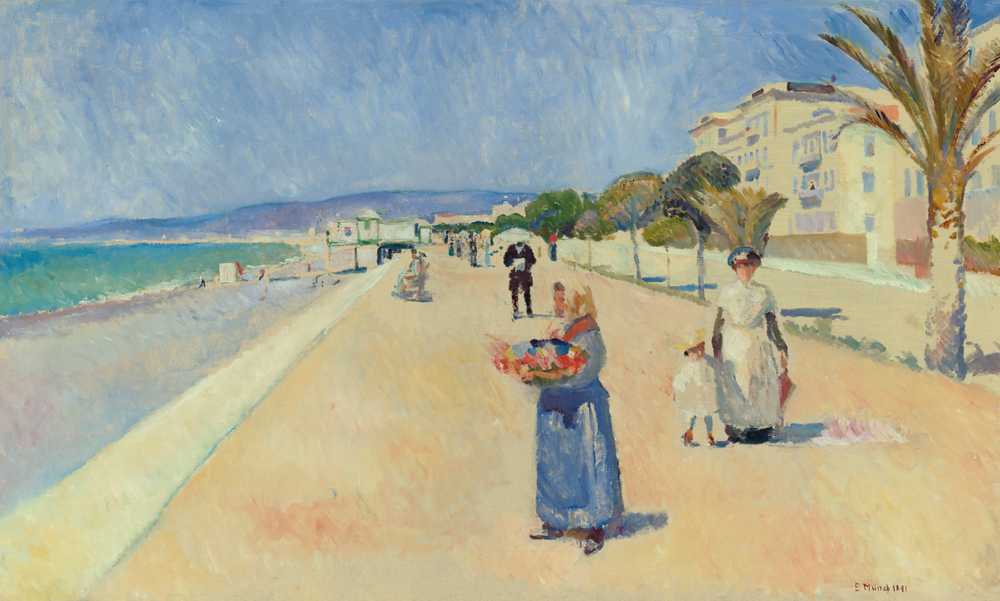 Morning On The Promenade Des Anglais (1891) - Edward Munch