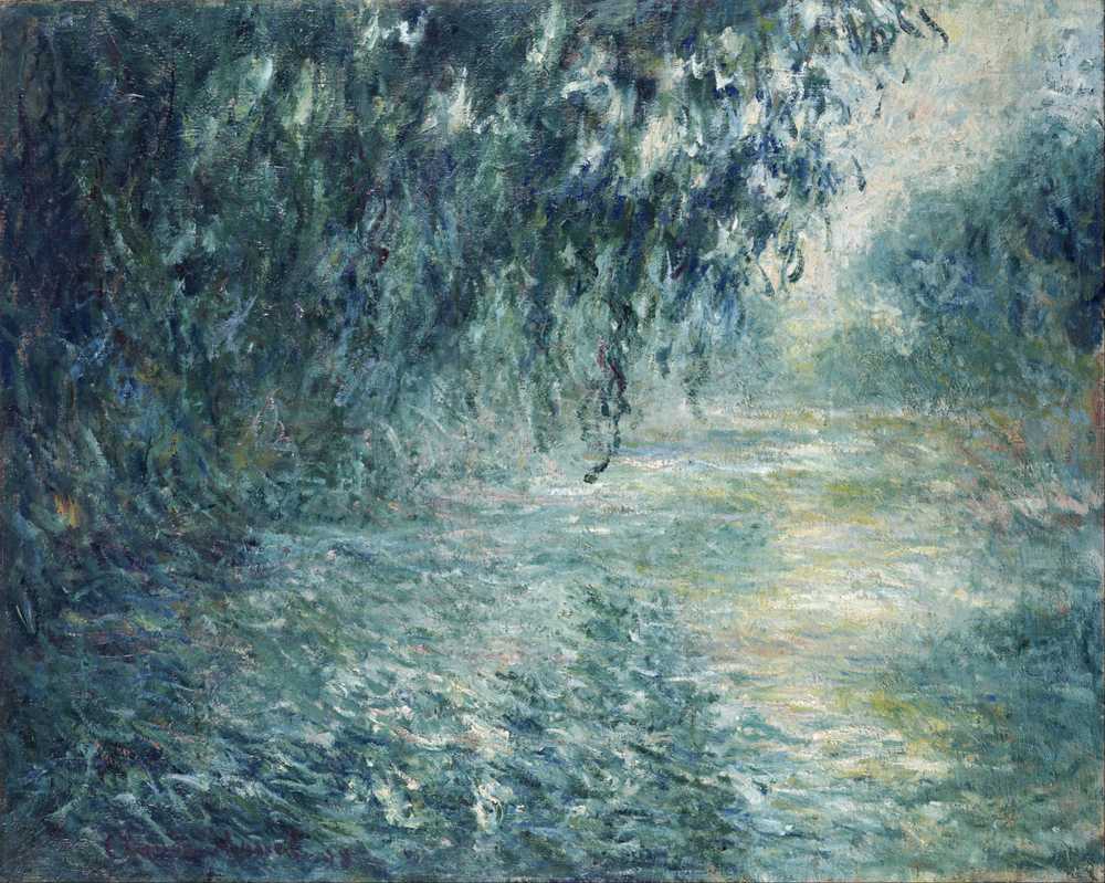 Morning on the Seine (1898) - Claude Monet