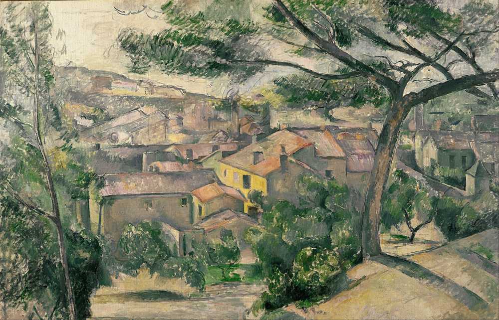 Morning View of L’Estaque Against the Sunlight - Paul Cezanne