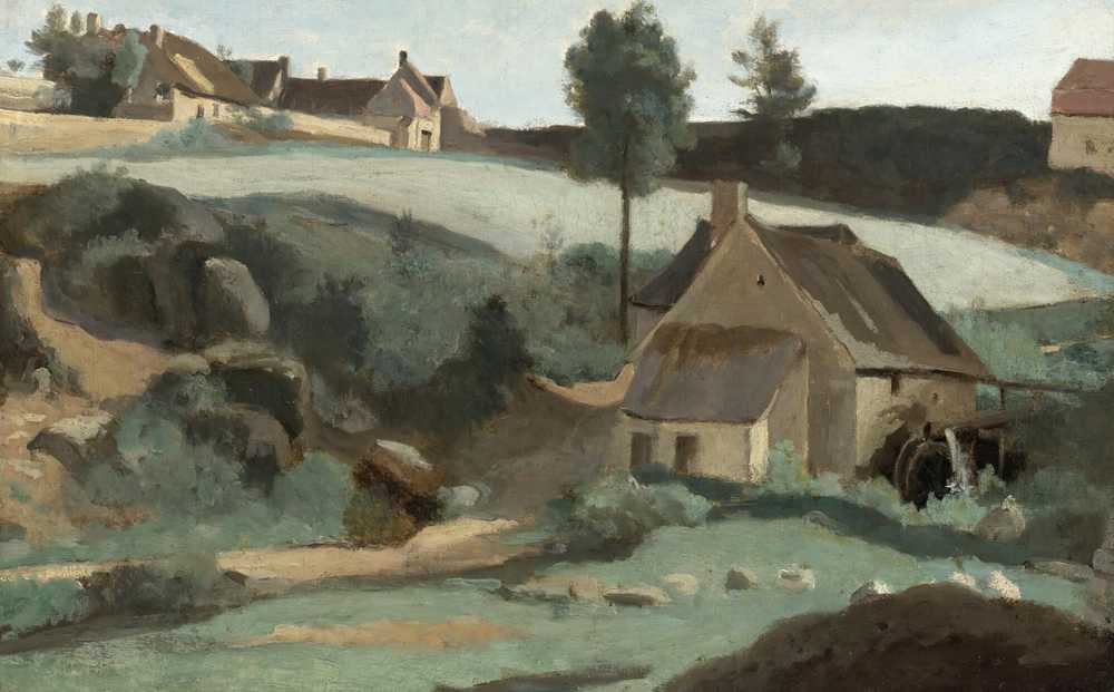 Morvan, Little Mill - Jean Baptiste Camille Corot