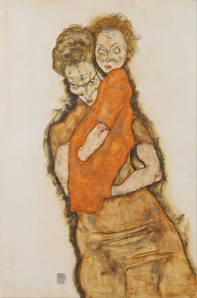 Mother and Child (1914) - Egon Schiele