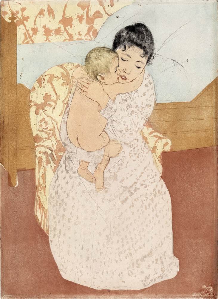 Motherly tenderness - Cassatt