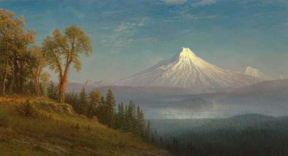 Mount St. Helens, Columbia River, Oregon - Albert Bierstadt