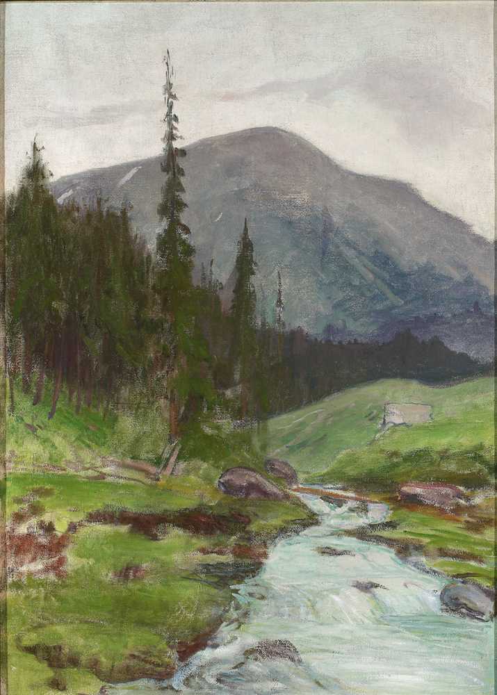 Mountain landscape (circa 1903) - Władysław Ślewiński