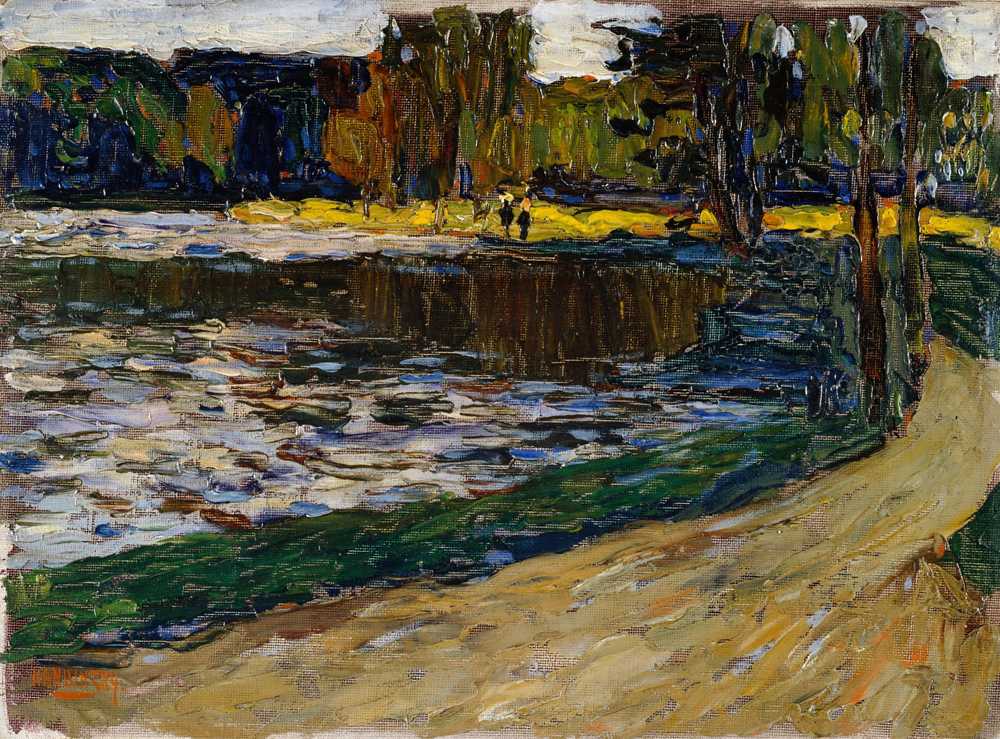 Munich – English Garden (1901) - Wassily Kandinsky