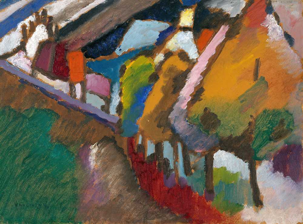 Murnau – Castle and Church (1909) - Wassily Kandinsky