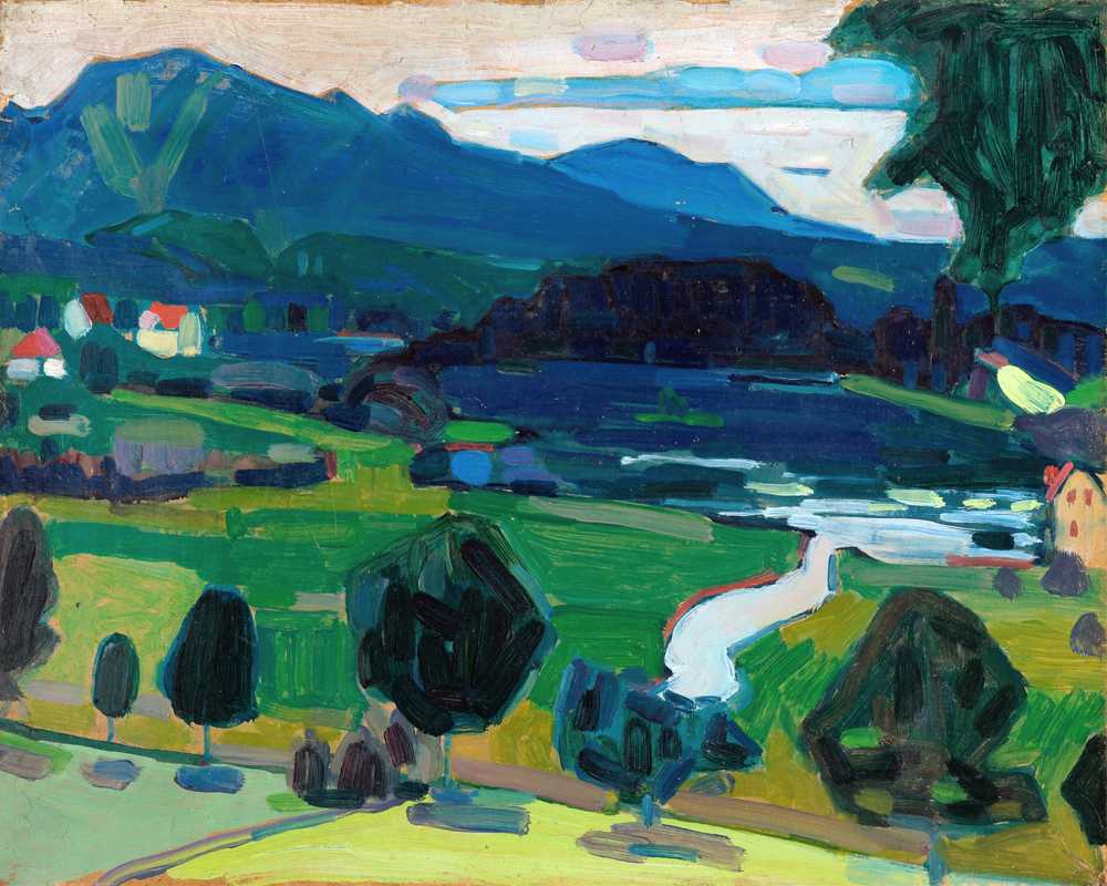 Murnau – View over the Staffelsee (1908) - Wassily Kandinsky