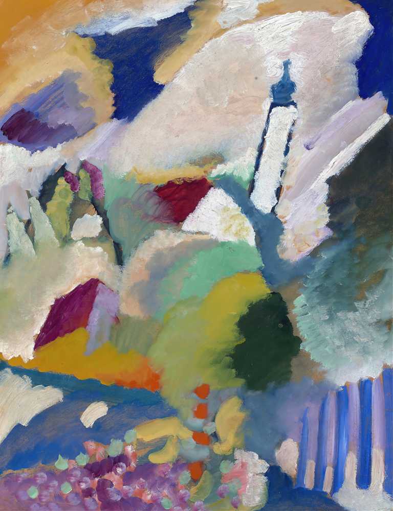 Murnau with church I (1910) - Wassily Kandinsky