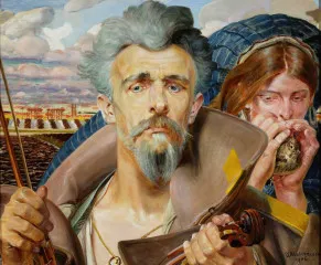 Music – central section of the triptych (1906) - Jacek Malczewski