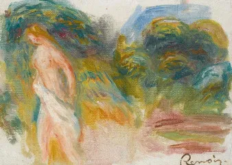 Naked Woman And Landscape (circa 1907) - Auguste Renoir