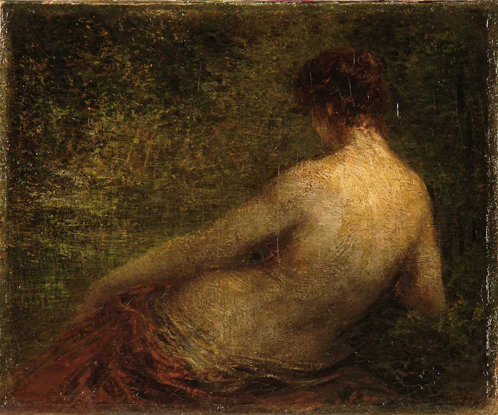 Naked woman from behind - Henri Fantin-Latour