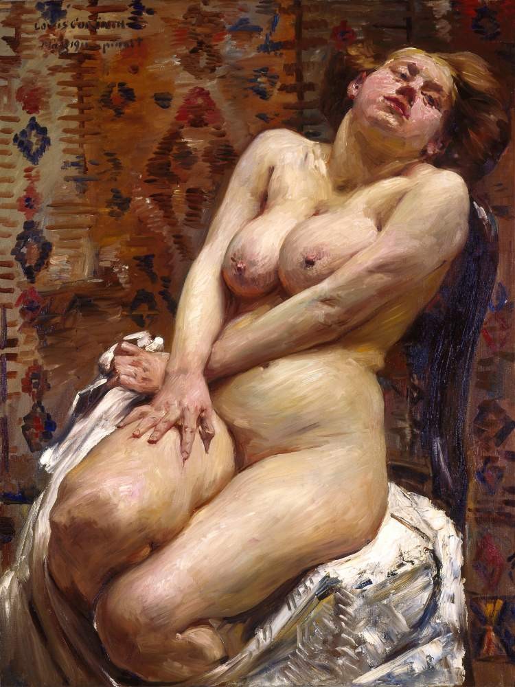 Nana, female nude - Lovis Corinth