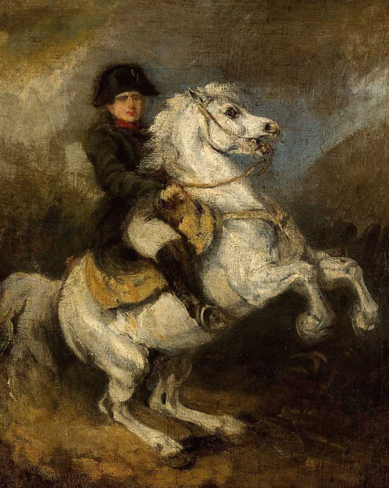 Napoleon on horseback - Piotr Michałowski