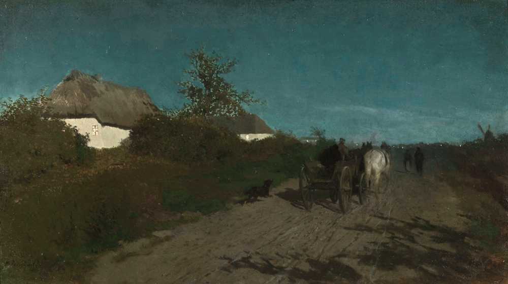 Night (circa 1872) - Maksymilian Gierymski