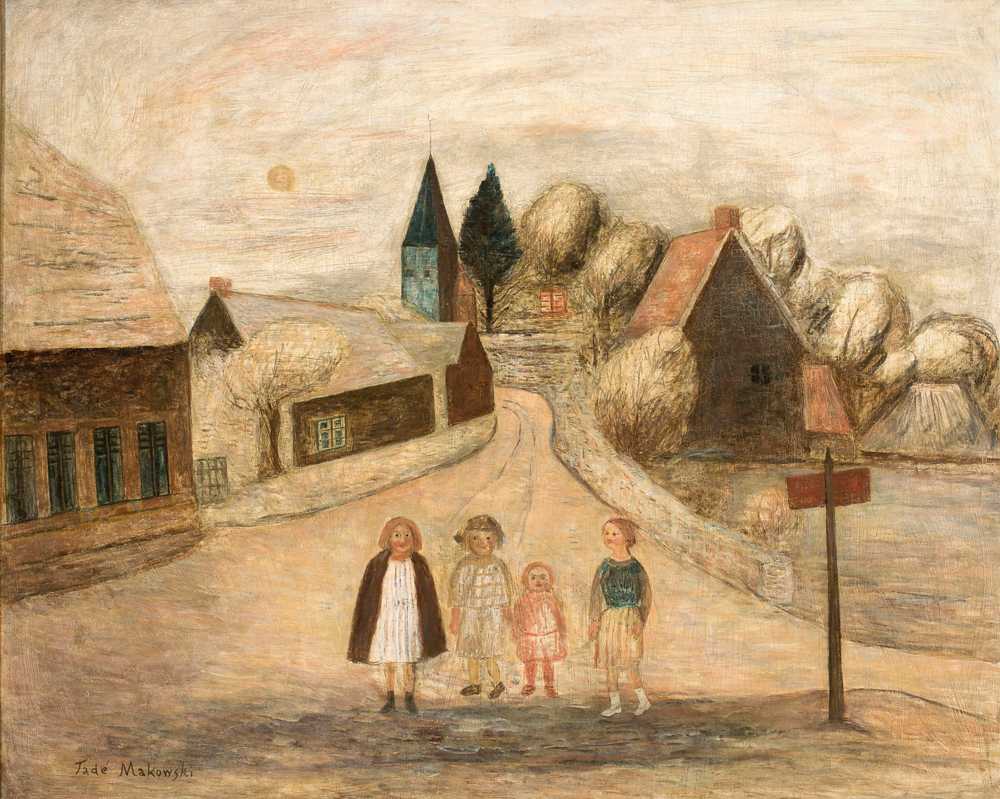 Norman landscape (Breuilpont) (1927) - Tadeusz Makowski