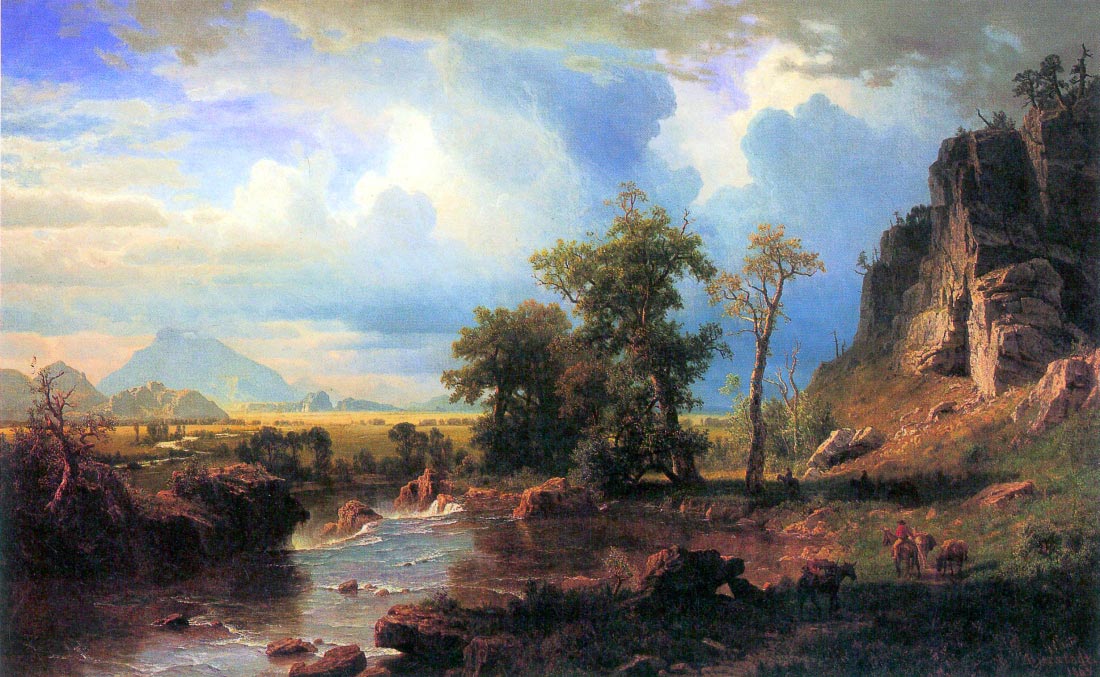 Northern fork of the Plate, Nebraska - Bierstadt