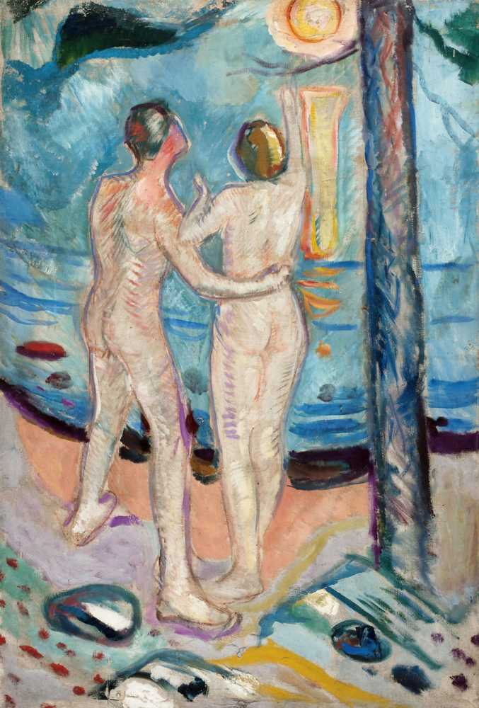 Nude Couple on the Beach (1910–16) - Edward Munch