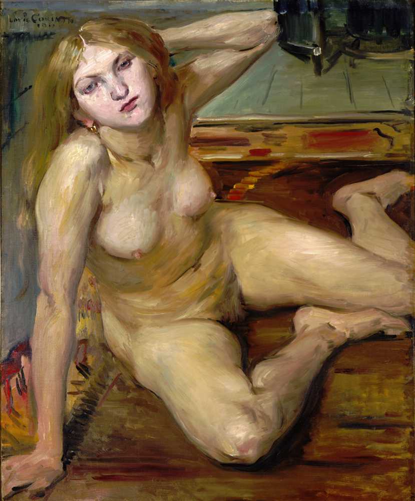 Nude Girl on a Rug (1912) - Lovis Corinth