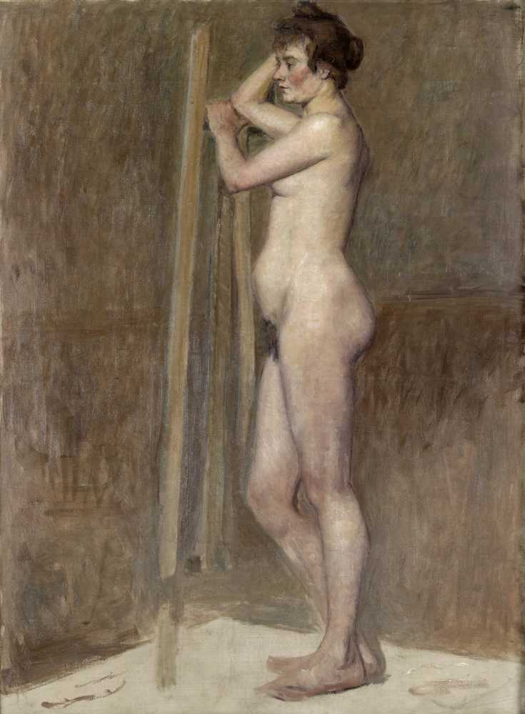Nude in the studio (c1890) - Henri de Toulouse Lautrec