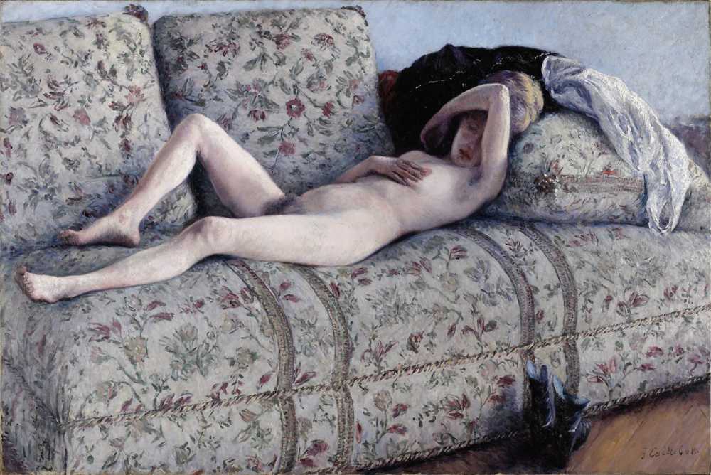 Nude on a Couch (c. 1880) - Gustave Caillebotte
