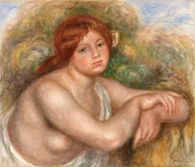 Nude Study, Bust of a Woman (c. 1910) - Auguste Renoir