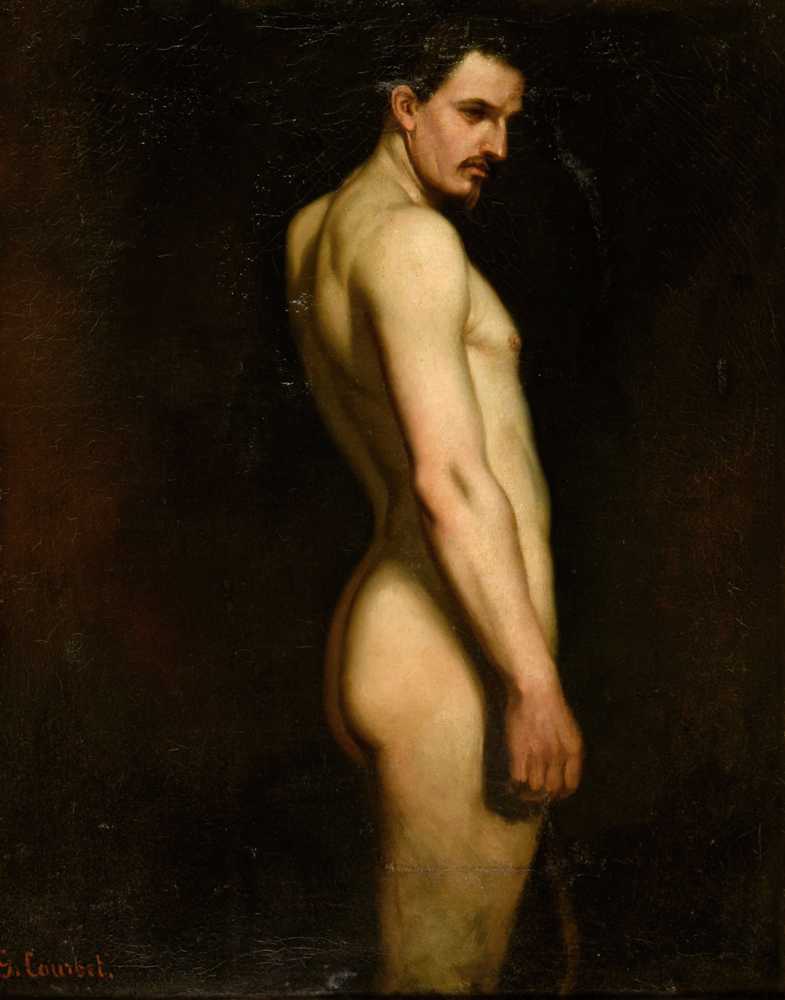 Nude study (ca 1842) - Gustave Courbet