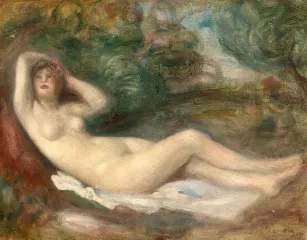 Nude Study (circa 1882) - Auguste Renoir