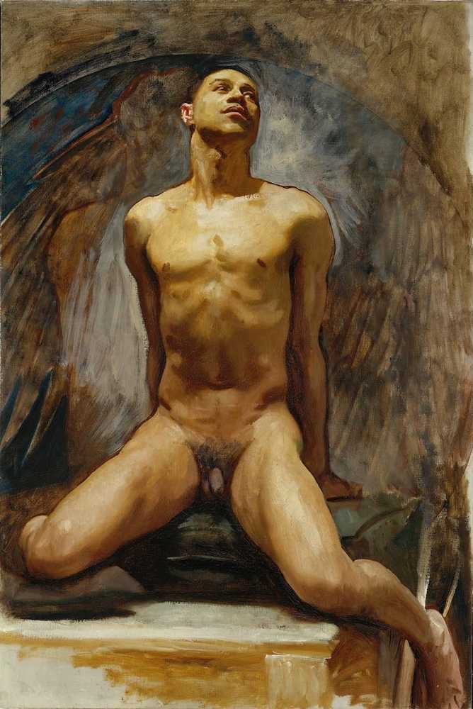 Nude Study of Thomas E. McKeller (circa 1917-1920) - John Singer-Sargent
