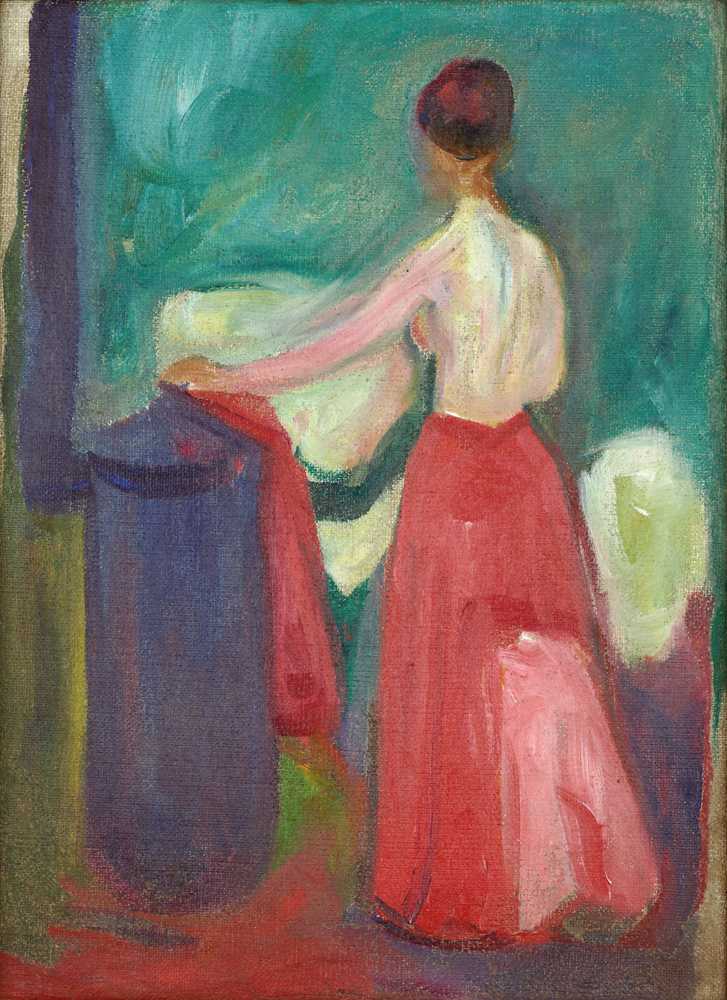 Nude with Red Skirt (1902) - Edward Munch