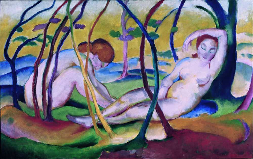 Nudes under Trees (1911) - Franz Marc