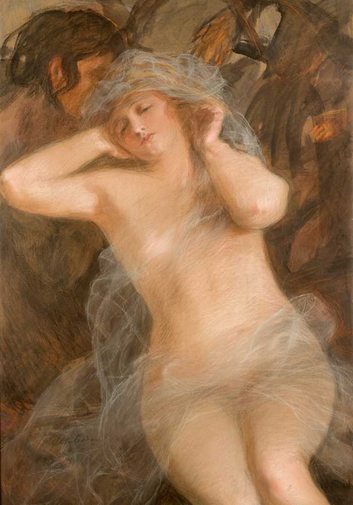 Nymph and Satyr (1900) - Teodor Axentowicz