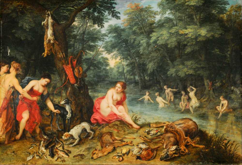 Nymphs bathing (1585-1625) - Jan Brueghel Starszy