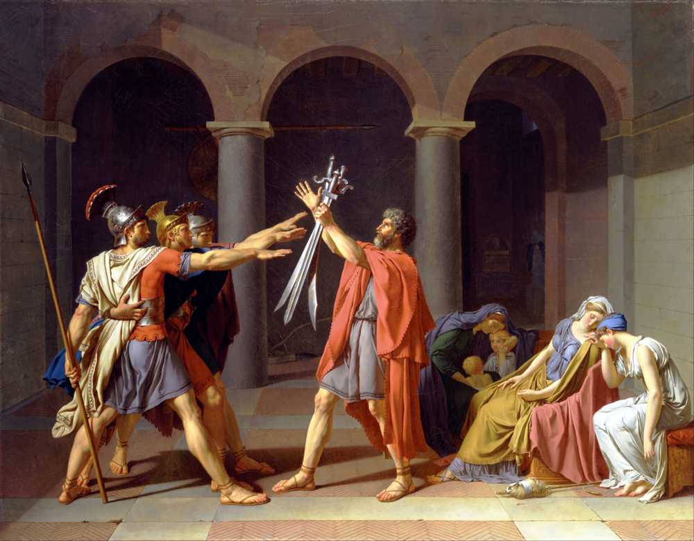 Oath Of The Horatii - Jacques-Louis David