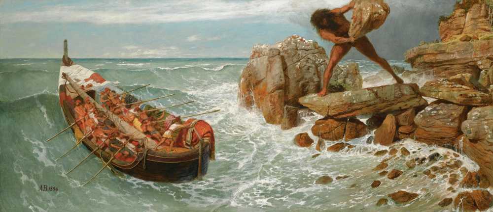 Odysseus And Polyphemus (1896) - Arnold Bocklin
