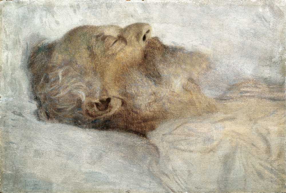 Old Man on his Deathbed (1899-1900) - Gustav Klimt